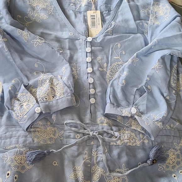 New Spell designs casablanca romper chambray L NWT - Picture 13 of 15